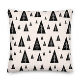 Christmas Holiday Tree Pattern Black Decorative Throw Pillow Cushion, Pillow, $ 64.50, A Moment Of Now™